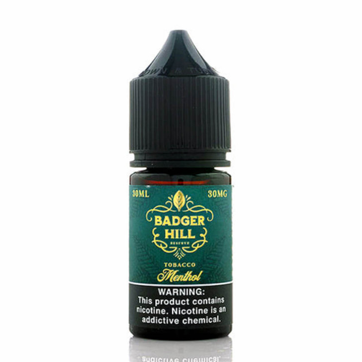 Badger Hill Reserve Salt Menthol Tobacco 30ml E-Juice