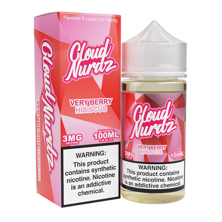 Cloud Nurdz Very Berry Hibiscus Synthetic Nicotine 100ml E-Juice
