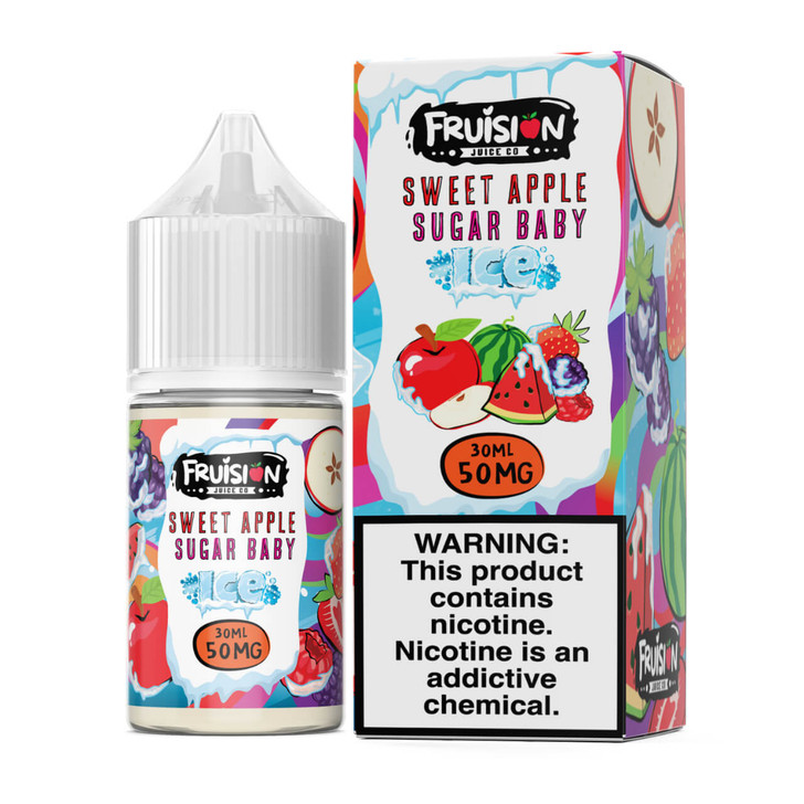 Fruision Salts Sweet Apple Sugar Baby Ice 30ml E-Juice 50mg