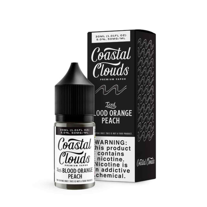 Coastal Clouds Ice Blood Orange Peach 30ml Salt E-Juice