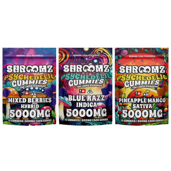 Shroomz Psychedelic THC Liquid Diamond Gummies - 5000MG
