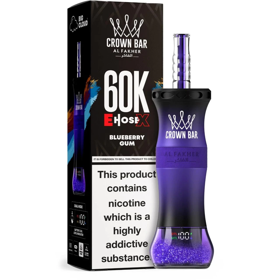 Al Fakher Crown Bar E Hose X Disposable (60000 Puffs)