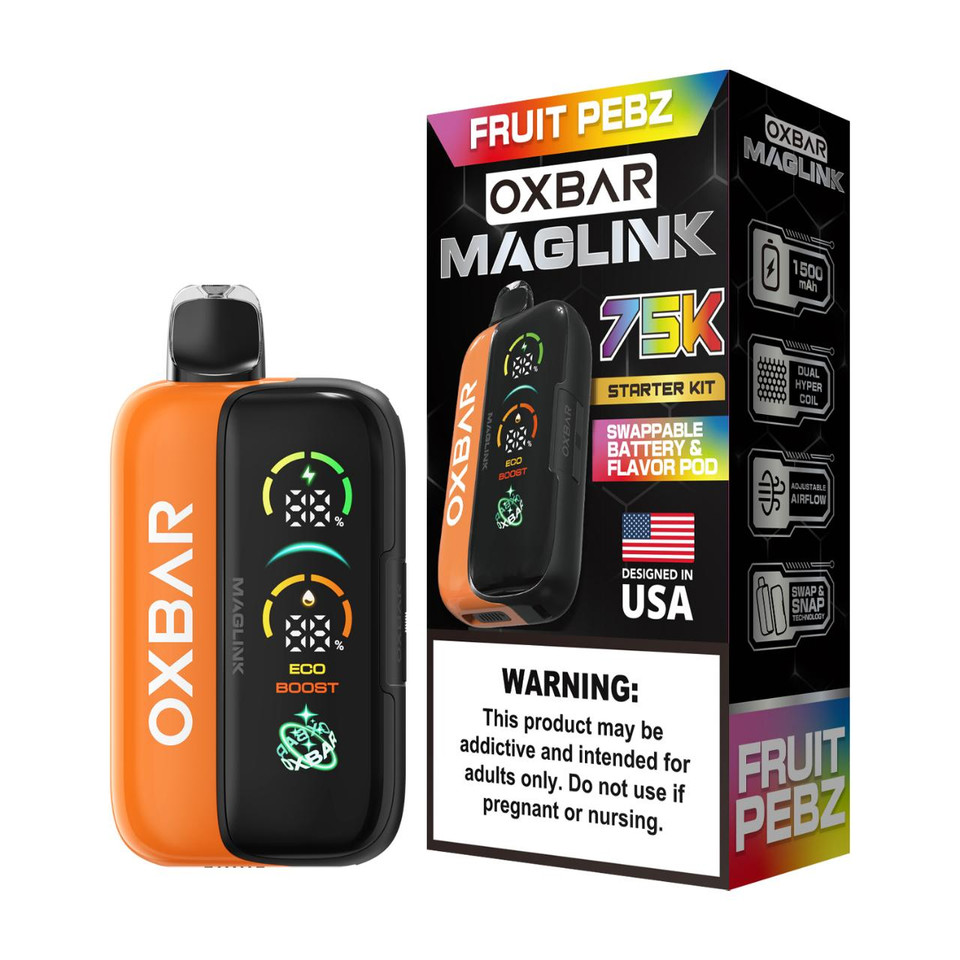 Oxbar Maglink Nixodine Kit 75K Puff Disposable Fruit Pebz