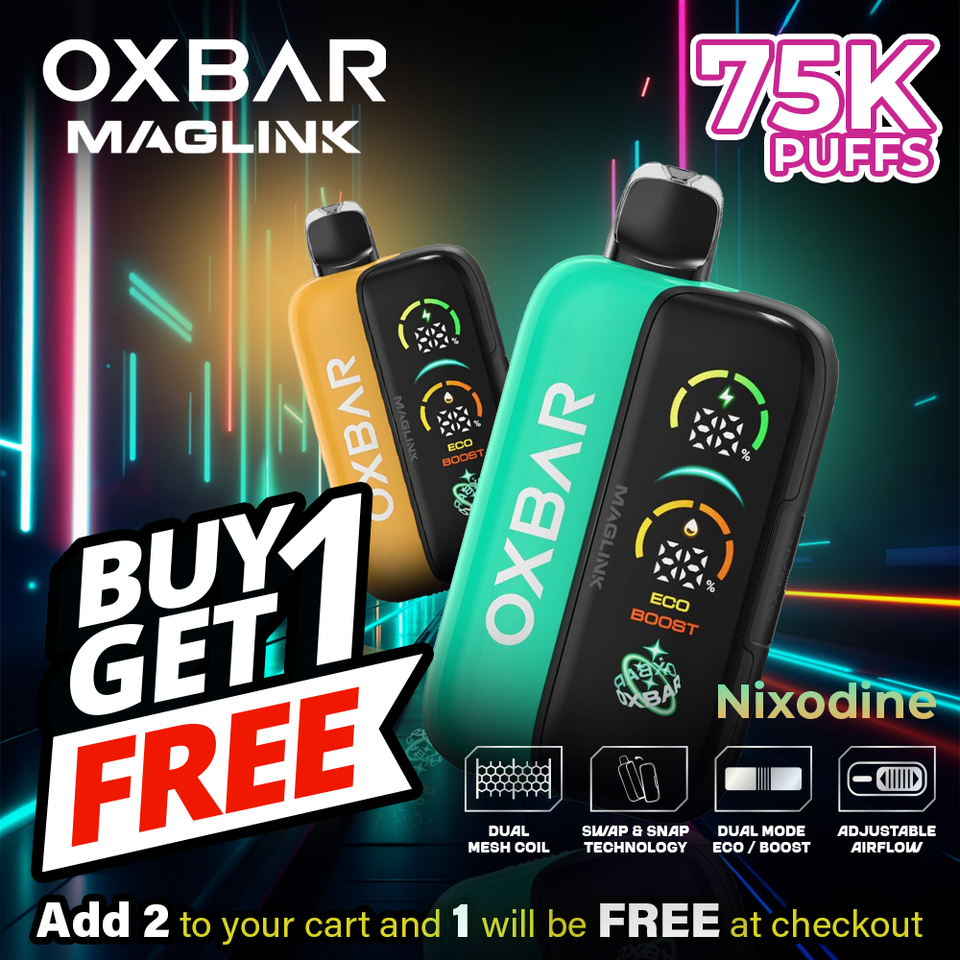 Oxbar Maglink Nixodine Kit Disposable (75000 Puffs) - Buy 1 Get 1 Free