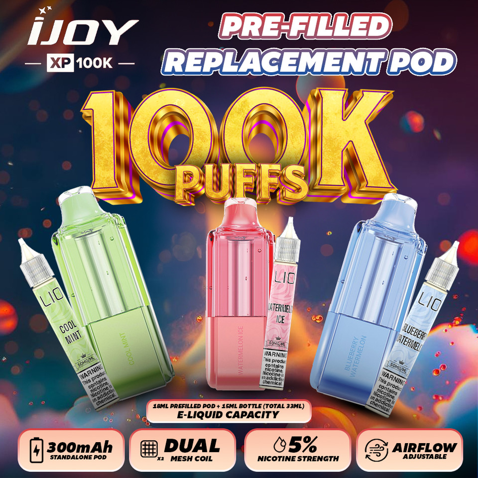 IJoy XP100K /15ml Bottle Pre-filled Replacement Pod - (Pack of 1)