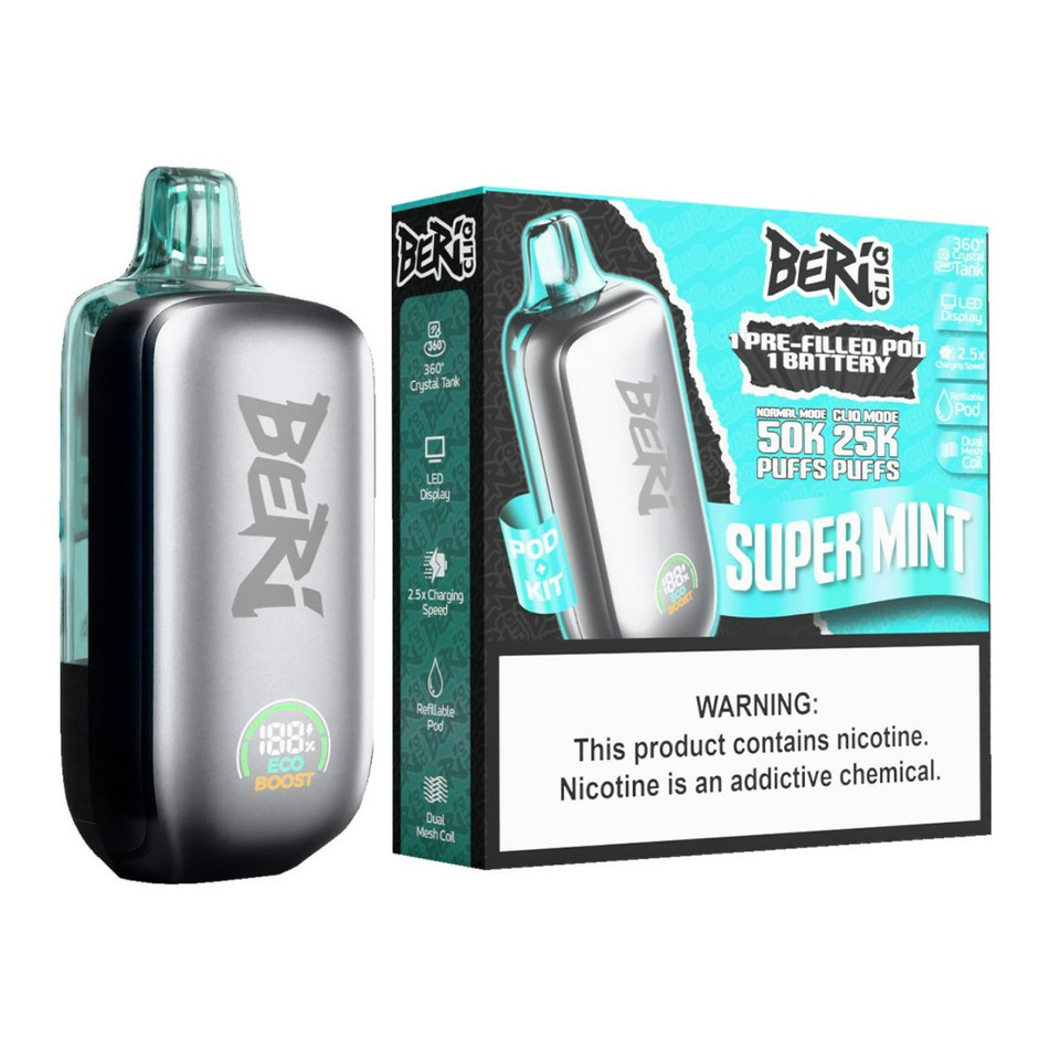 Beri Cliq 50K Puff Disposable Kit Super Mint