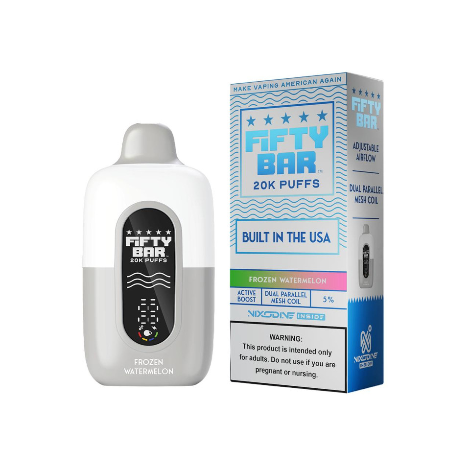 Fifty Bar Nixodine V2 20000 Puff Disposable Frozen Watermelon