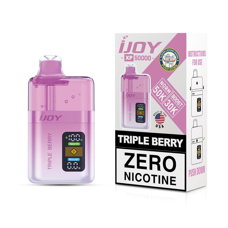 IJoy XP50000 Puff Zero Nicotine Disposable Triple Berry
