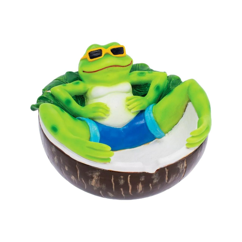 FUJIMA ASHTRAY CHILLING GREEN FROG - LT245