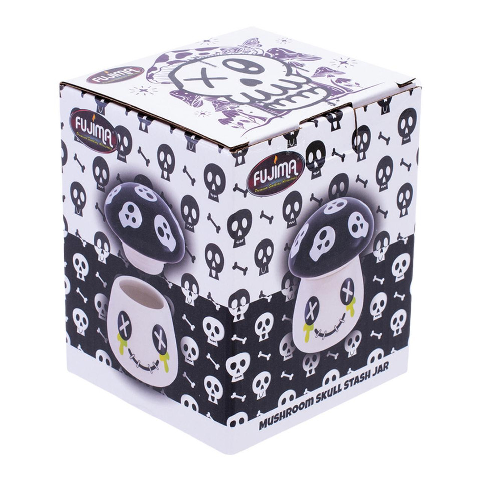 FUJIMA STASH JAR-MUSHROOM SKULL LSJ25