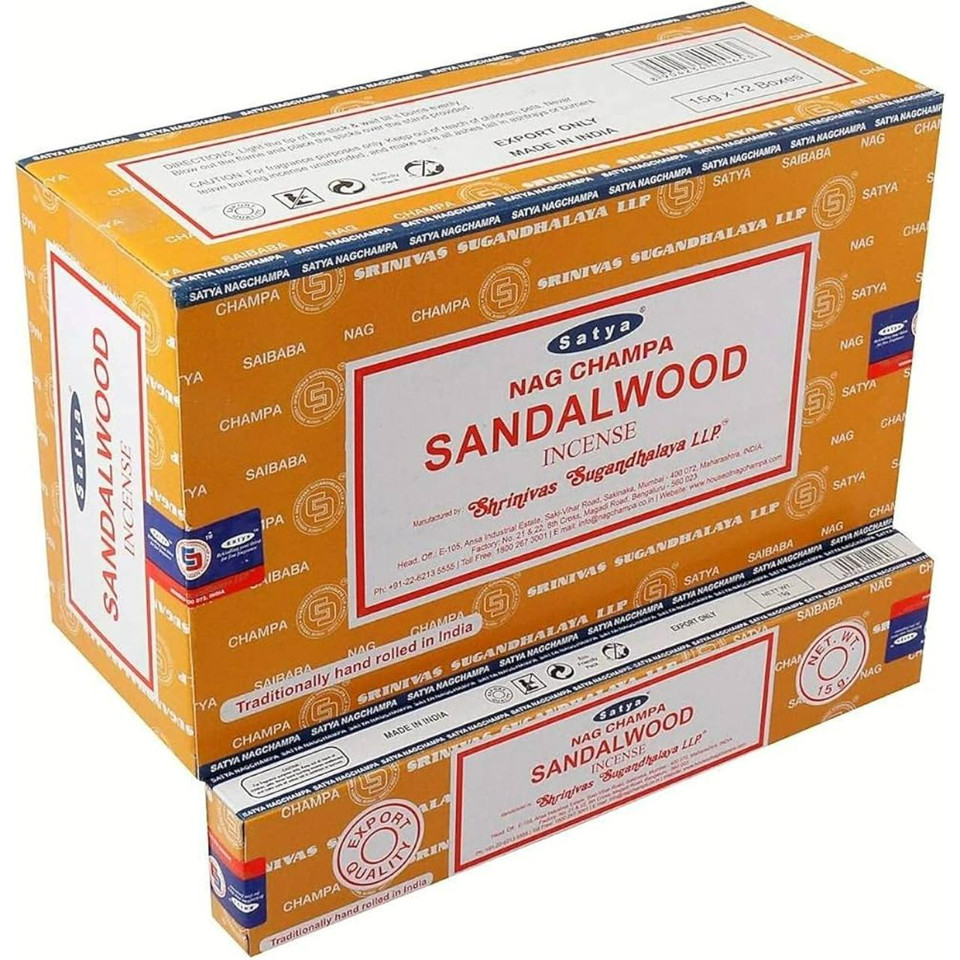 Satya Nag Champa Incense 16G X 12PK Sandalwood