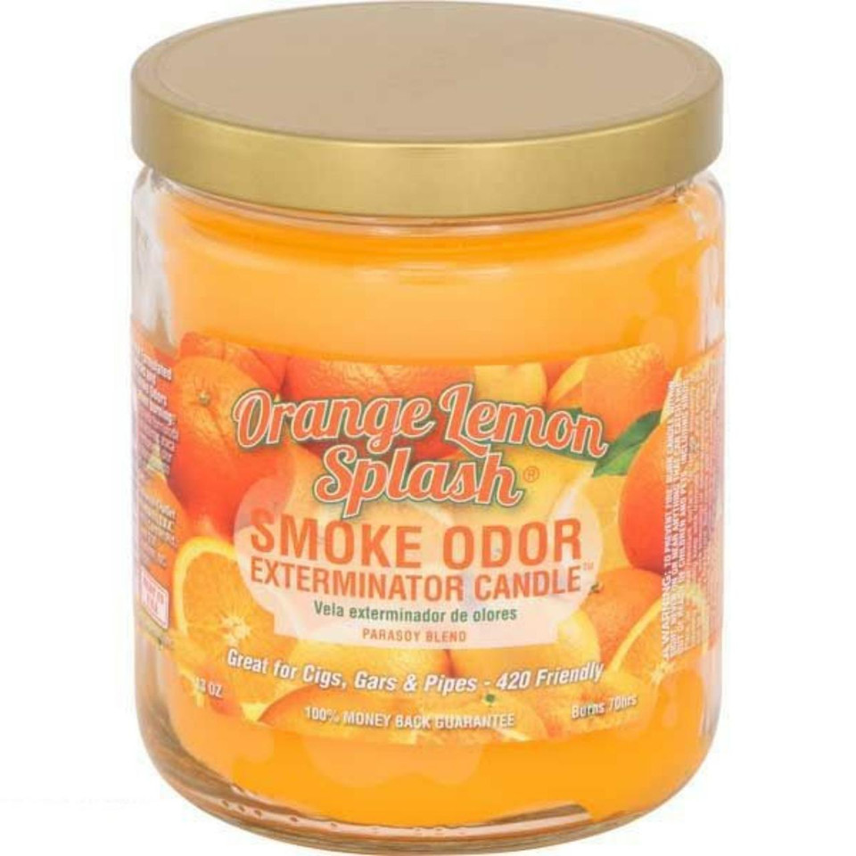 smoke odor 13oz candle Orange Lemon Splash