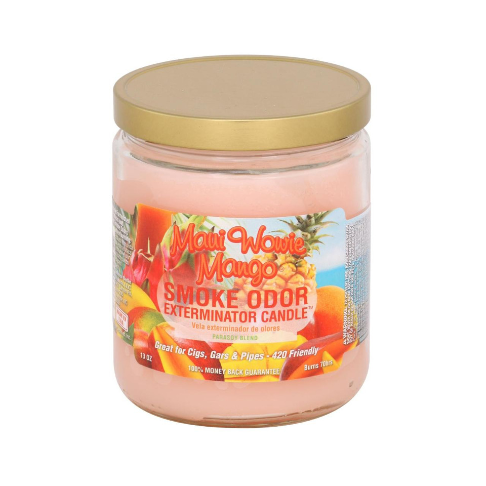 smoke odor 13oz candle Maui Wowie Mango