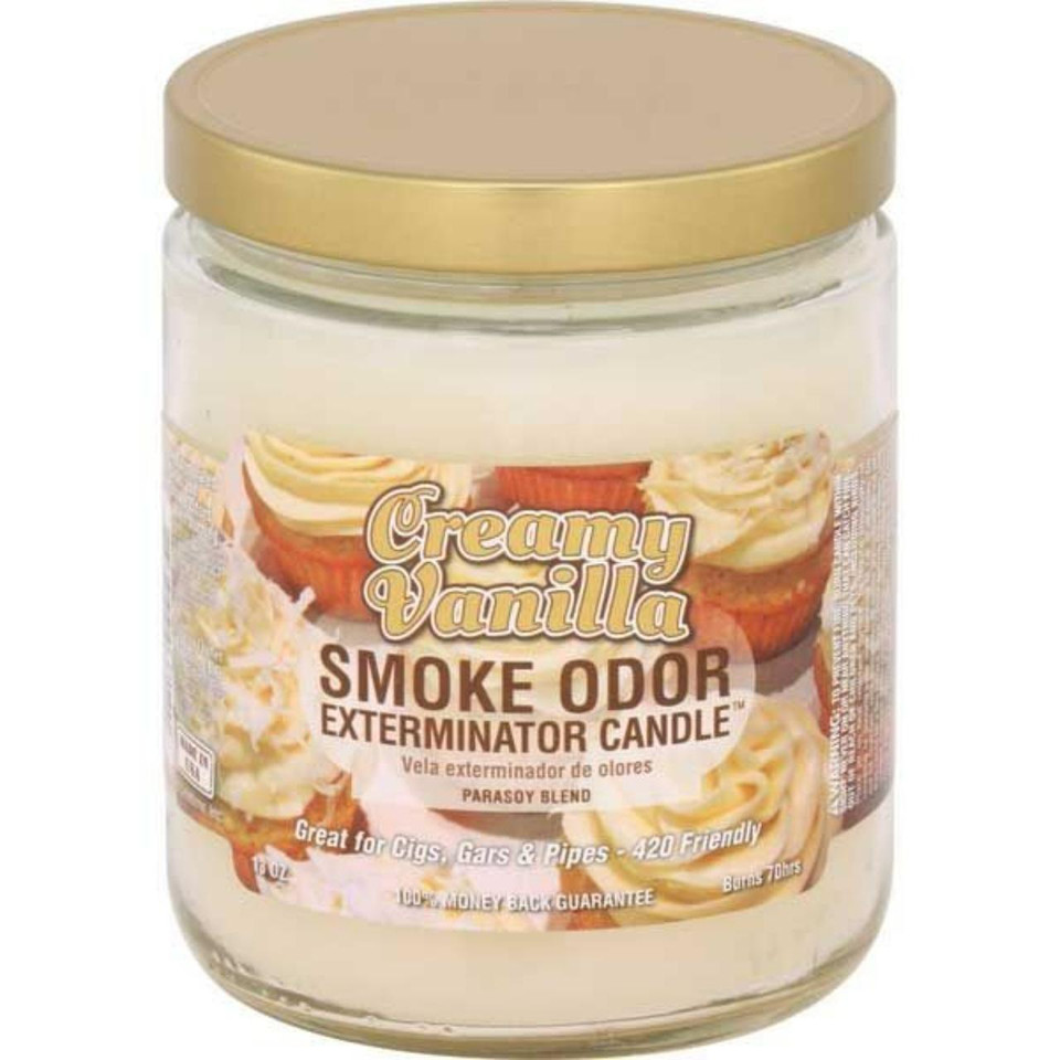 smoke odor 13oz candle Creamy Vanilla