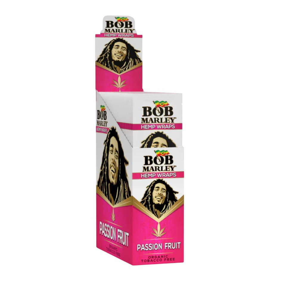 BOB MARLEY HEMP WRAPS -25CT PASSION FRUIT