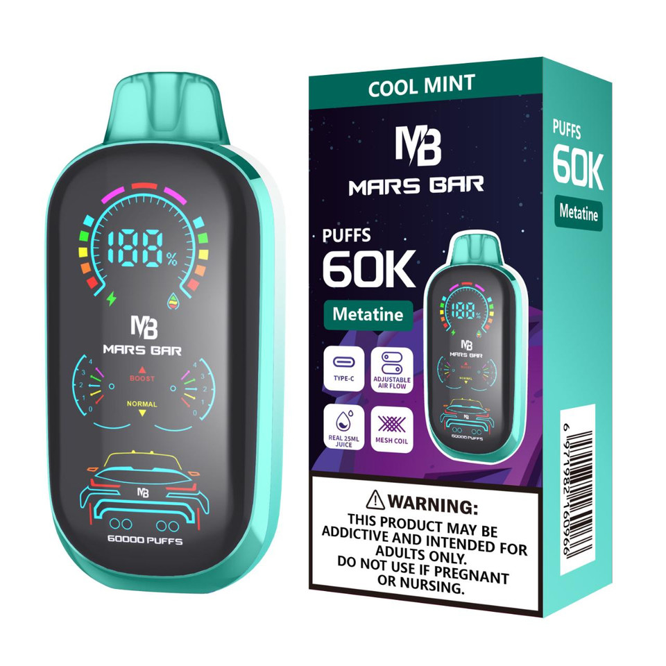 Mars Bar Metatine 60K Puff Disposable-Cool Mint