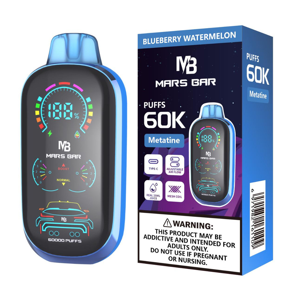 Mars Bar Metatine 60K Puff Disposable-Blueberry Watermelon