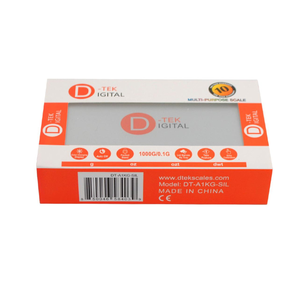 D-TEK DIGITAL SCALE 1000G-0.1G -SILVER - DT-A1KG