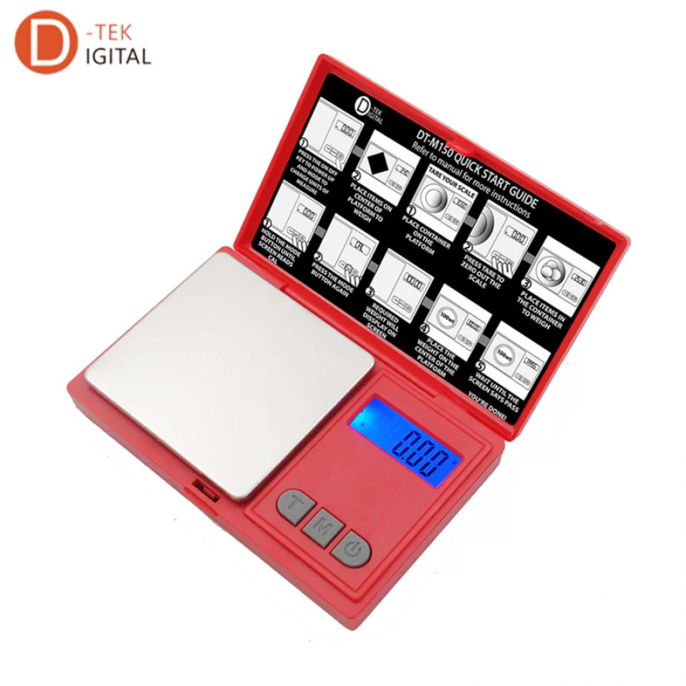 D-TEK DIGITAL SCALE - 150G X 0.01G,200G X 0.01G - RED