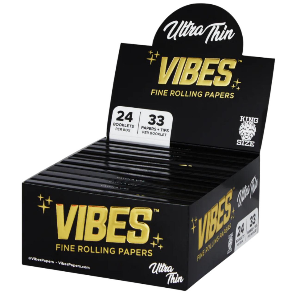 VIBES PAPERS 24PK KING SIZE SLIM FILTERS ULTRA THIN