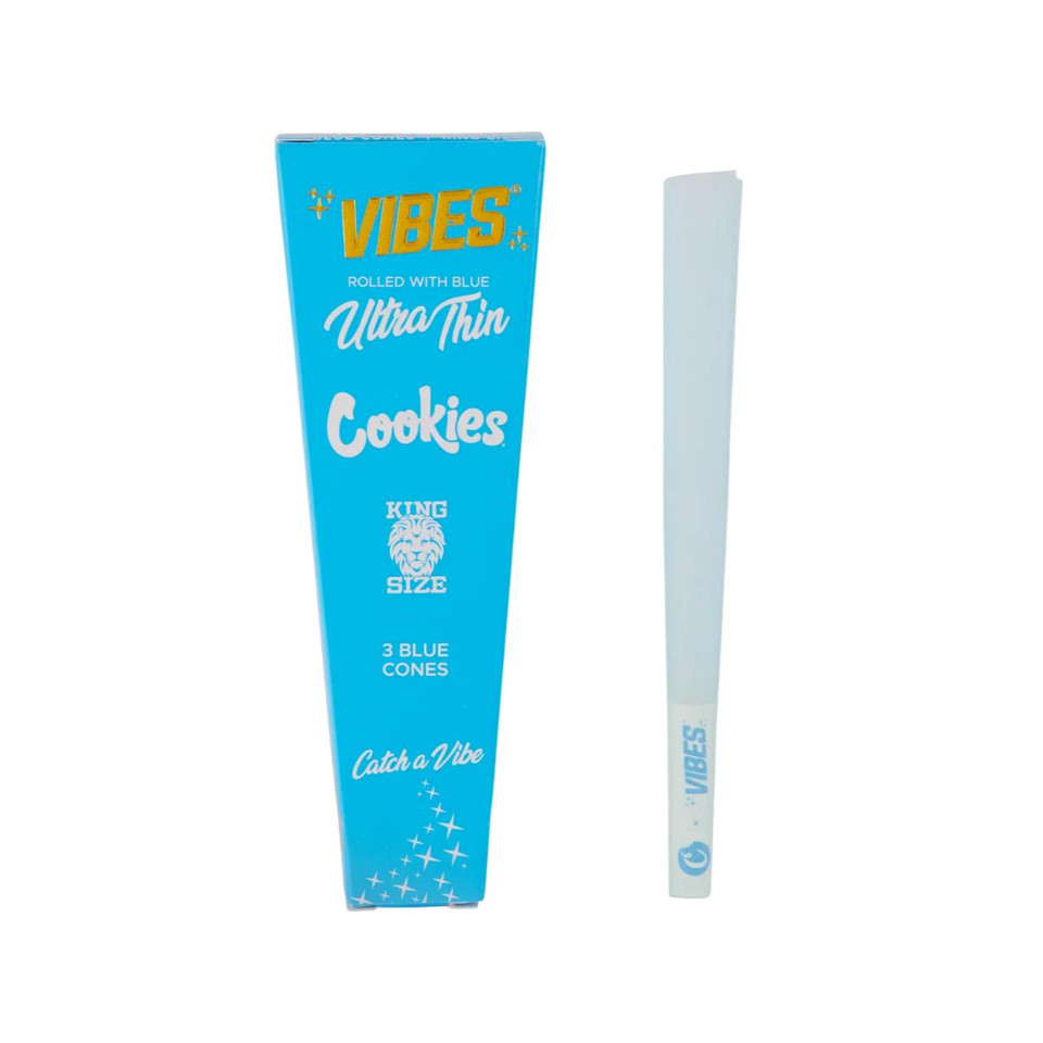 VIBES X COOKIES KING SIZE CONES (Pack of 1) -3COUNT ULTRA THIN