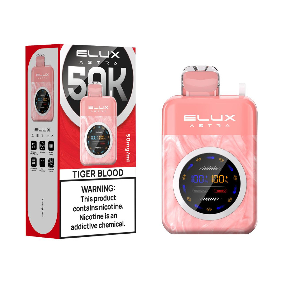 Elux Astra 50K Puff Disposable Tiger Blood