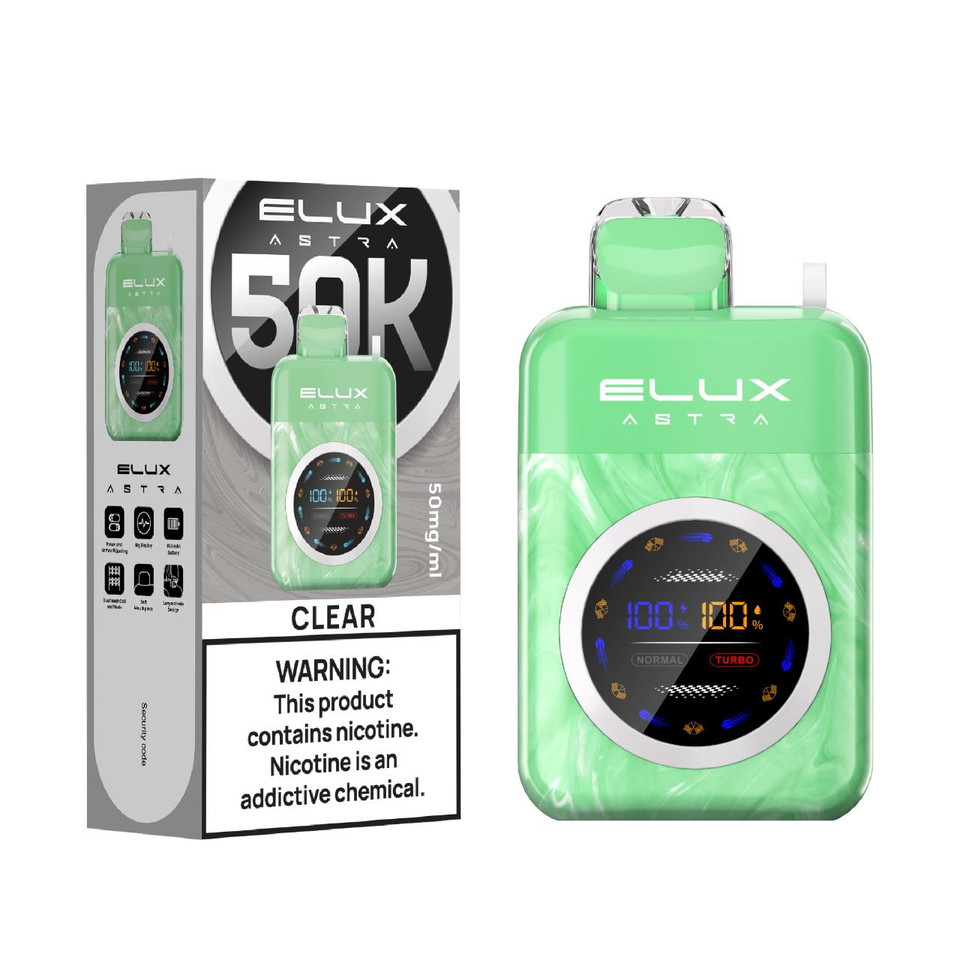 Elux Astra 50K Puff Disposable Clear