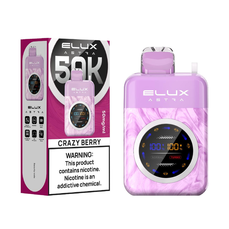 Elux Astra 50K Puff Disposable Crazy Berry