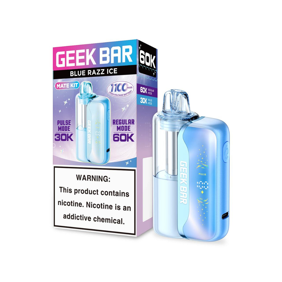 Geek Bar Mate 60K Puff Disposable-Blue Razz Ice