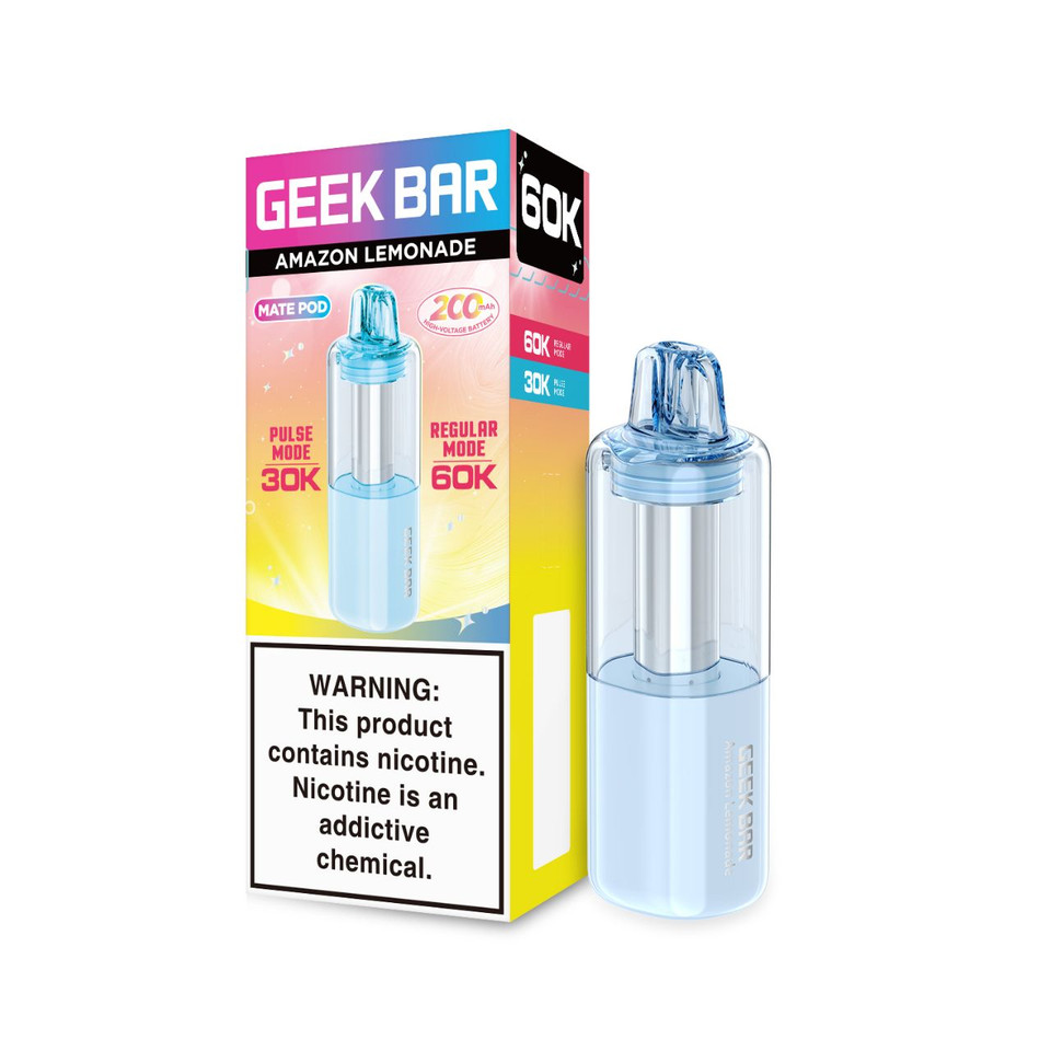Geek Bar Mate 60K Puff Disposable Replacement Pod Cartridge-Amazon Lemonade