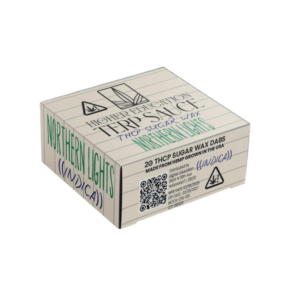 Higher Education Terp Sauce THCP Sugar 2G Dabs - 1PK Northern Lights Indica