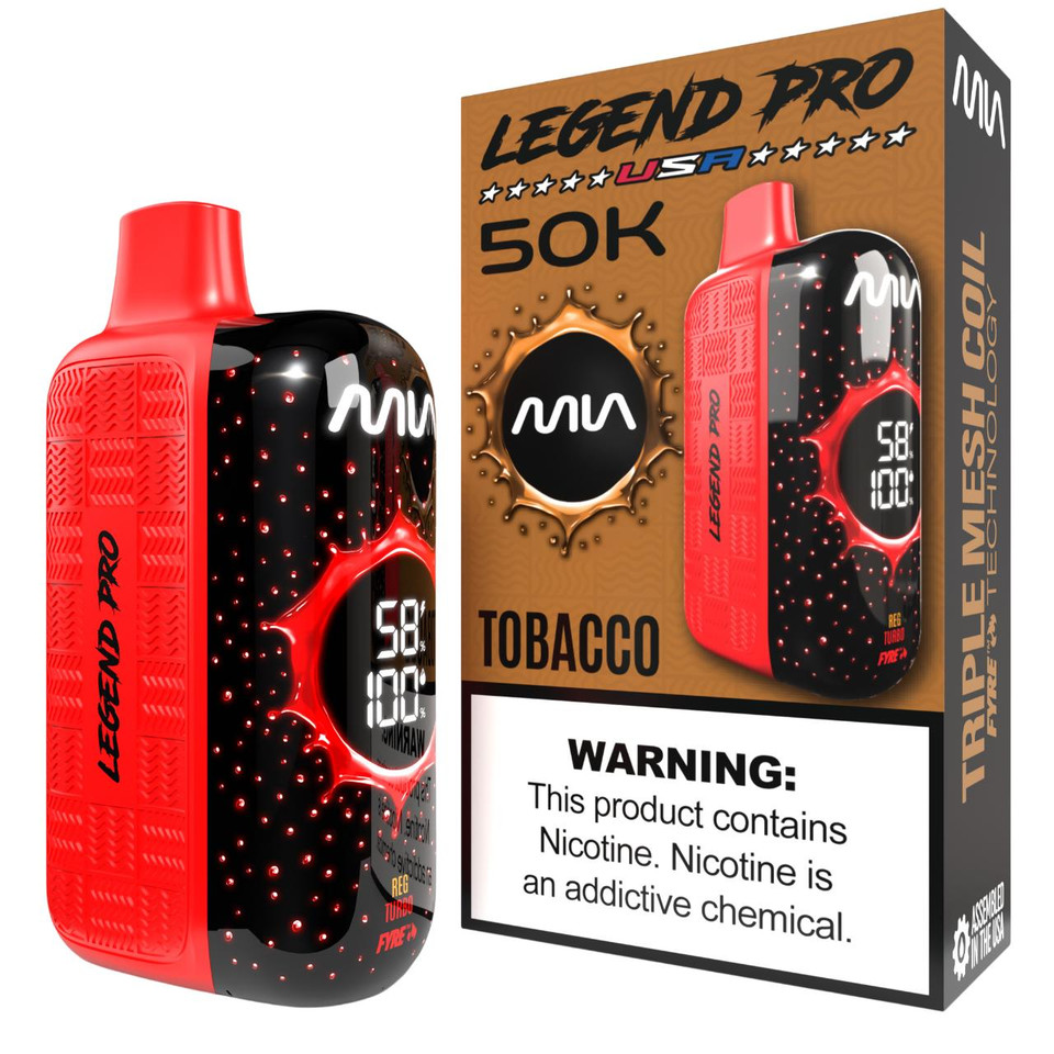 MIA Legend Pro 50K Puff Disposable TOBACCO