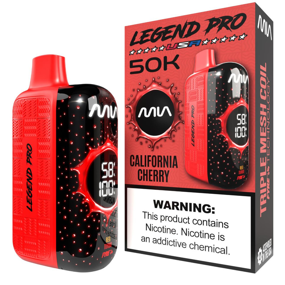 MIA Legend Pro 50K Puff Disposable CALIFORNIA CHERRY