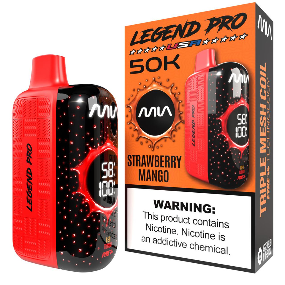 MIA Legend Pro 50K Puff Disposable STRAWBERRY MANGO