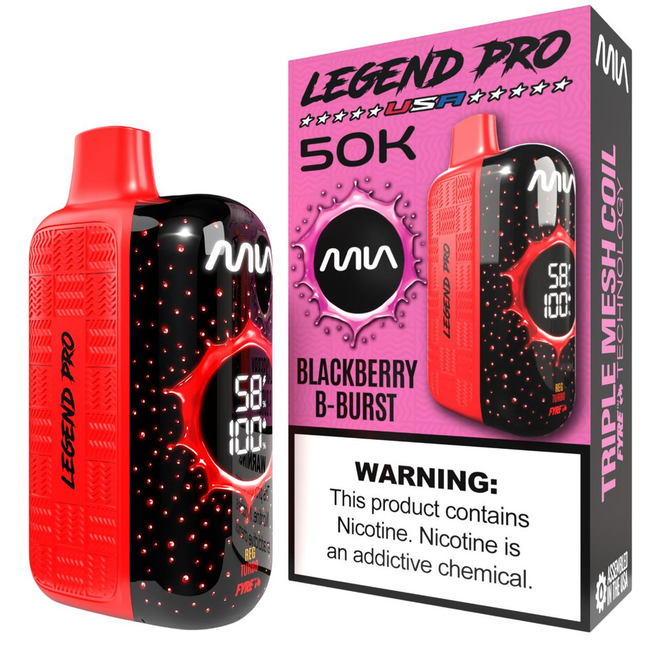 MIA Legend Pro 50K Puff Disposabl BLACKBERRY B-BURST