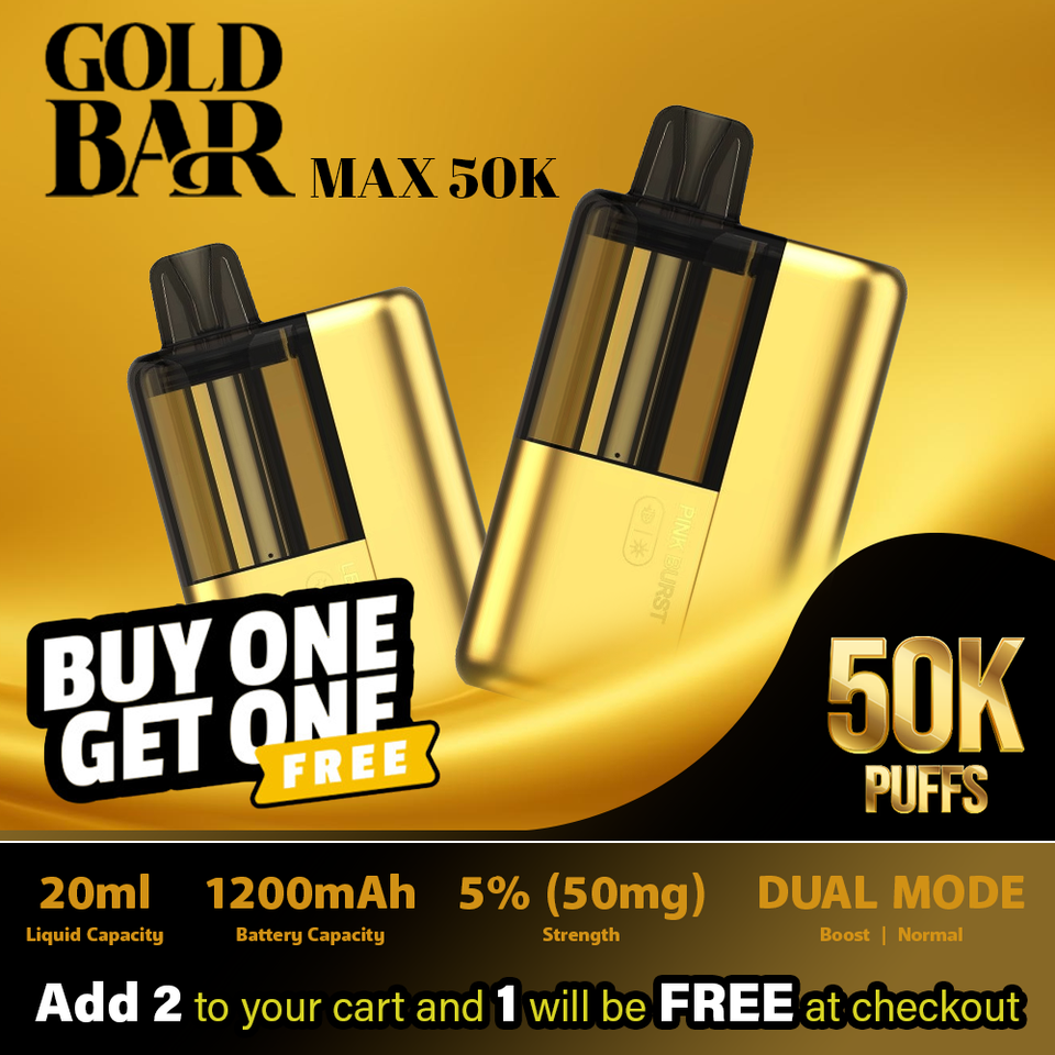 Gold Bar Max 50K Puff Disposable