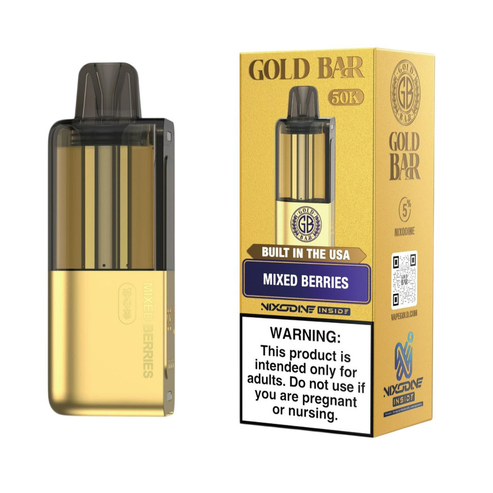 Gold Bar Max Nixodine 50K Puff Disposable Replacement Pod - 1PK Mixed Berries