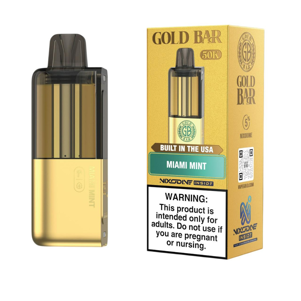Gold Bar Max Nixodine 50K Puff Disposable Replacement Pod - 1PK Miami Mint
