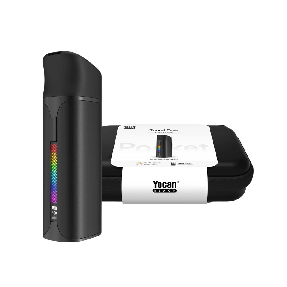 Yocan Black Pocket Vaporizer Travel Case Kit Black