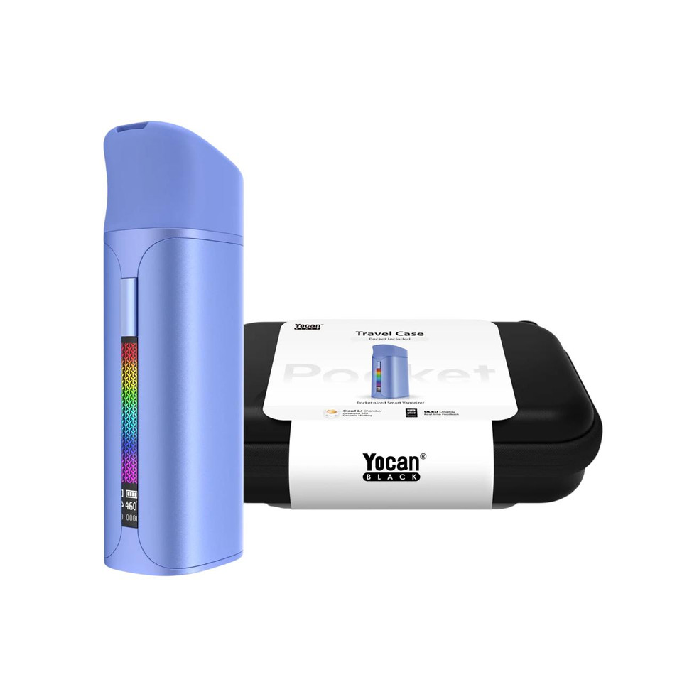 Yocan Black Pocket Vaporizer Travel Case Kit Blue