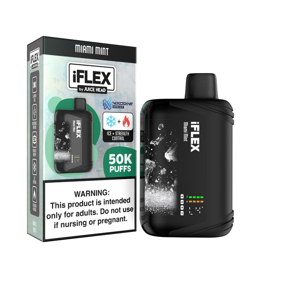 Juice Head IFlex Nixodine 50K Puff Disposable-Miami Mint