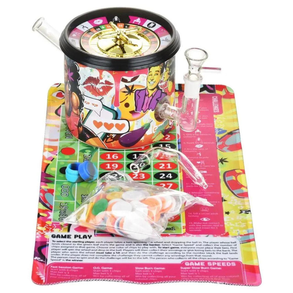 PUFF N' PLAY - ROULETTE WATER PIPE W/LED