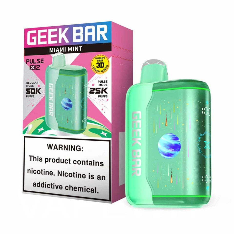 Geek Bar Pulse X2 50K Puff Disposable Miami Mint