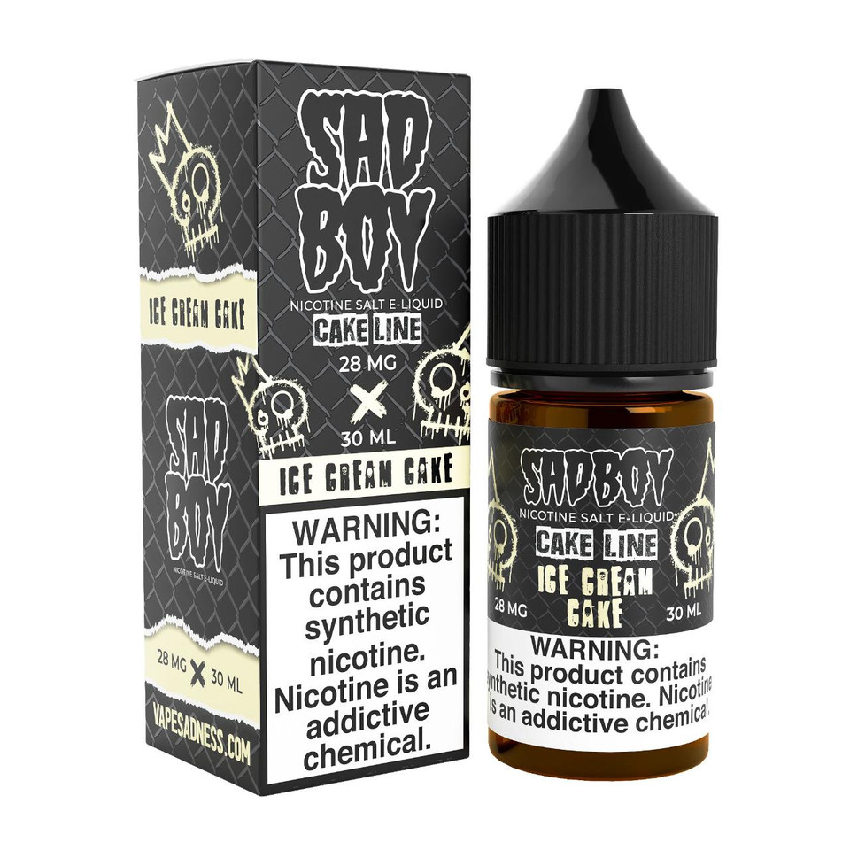 SadBoy CakeLine Ice Cream Cake Synthetic Nicotine 30ml Salt E-Juice 28MG
