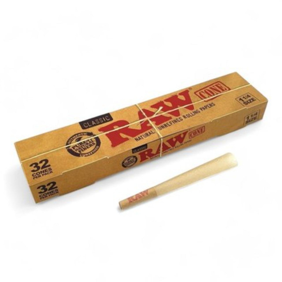 Raw 1-1 4 Cones 1PK-32CT Classic
