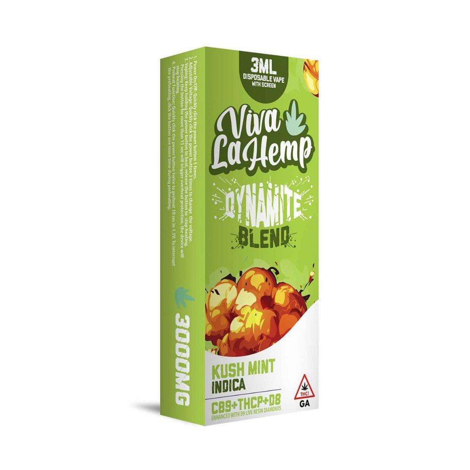 Viva La Hemp Dynamite Blend Disposable W/Screen 3ML