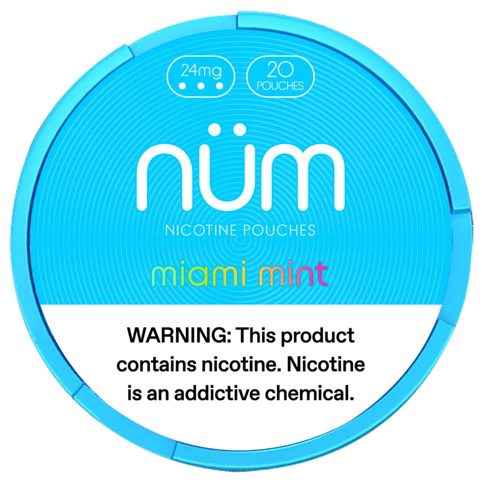 NUM Nicotine Pouches - 5PK Miami Mint - 24MG