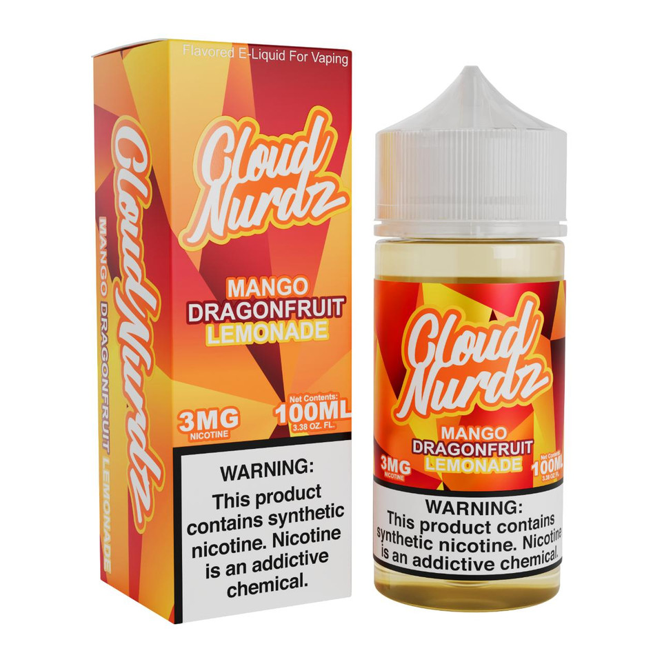 Cloud Nurdz Mango Dragon Fruit Lemonade Synthetic Nicotine 100ml E-Juice