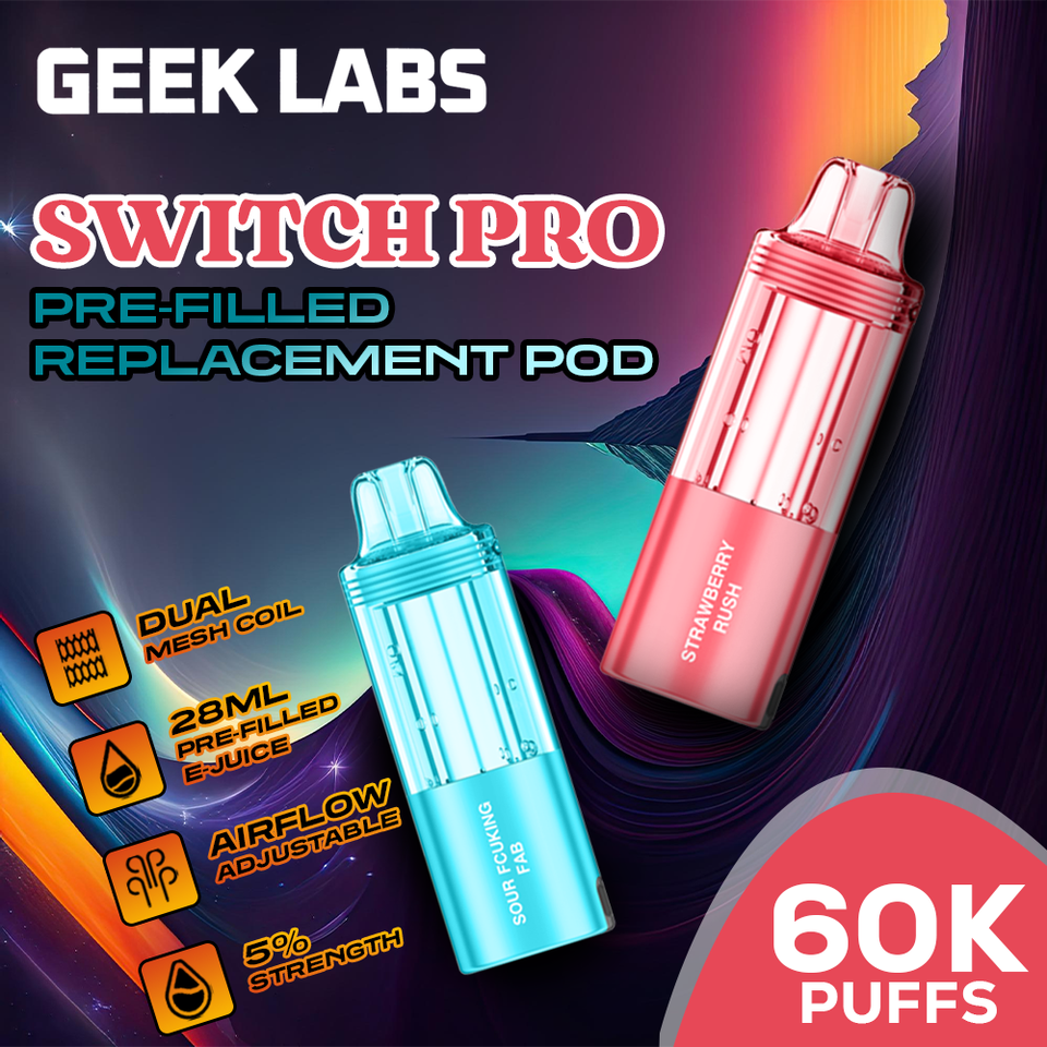 Geek Labs Switch Pro Pre-filled Replacement Pod( 60000 Puffs)