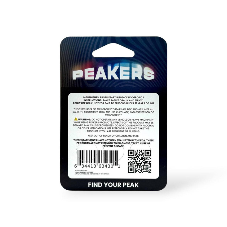 Peakers Euphoric Blend Tablets 300MG-3CT Watermelon Splash